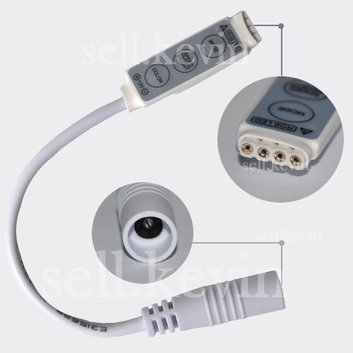 Mini Controller 3keys Dimmer for 3528 5050 LED RGB strip